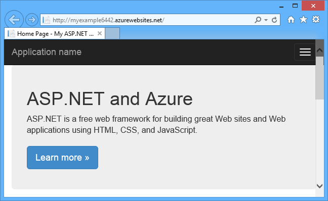 Web site home page